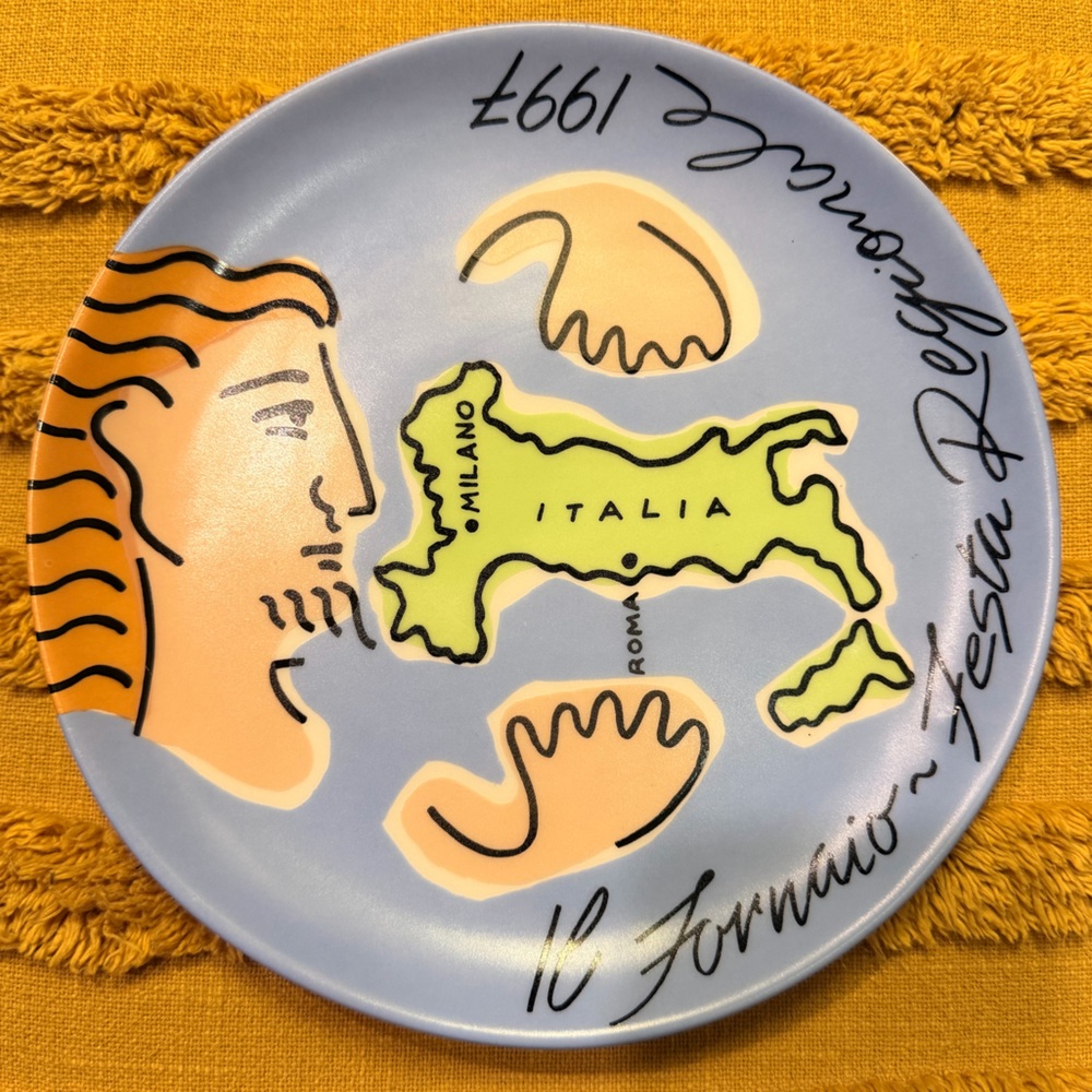 IL Fornaio Festa Reg. Collectible Plate Milano/Roma Italia 1997